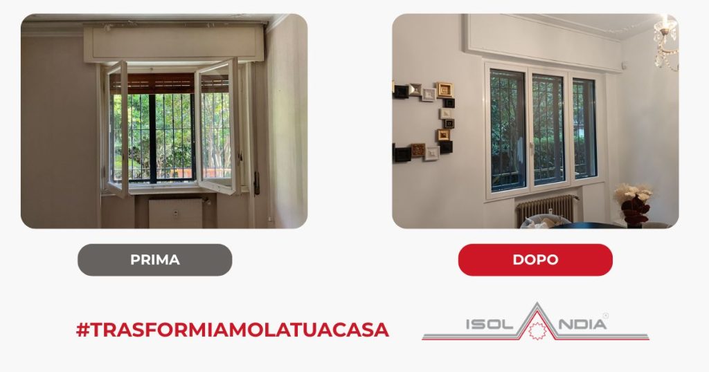 prima e dopo installazione finestra genova quarto