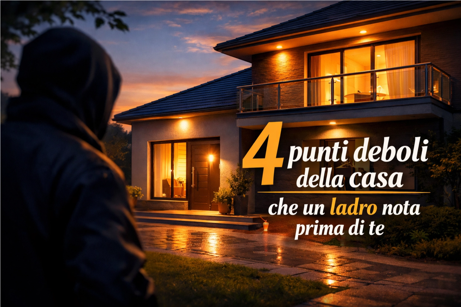 i punti deboli di una casa che il ladro vede prima di te