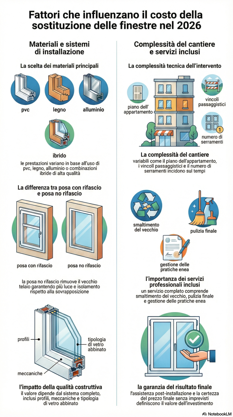 perché i preventivi di finestre sono diversi tra loro