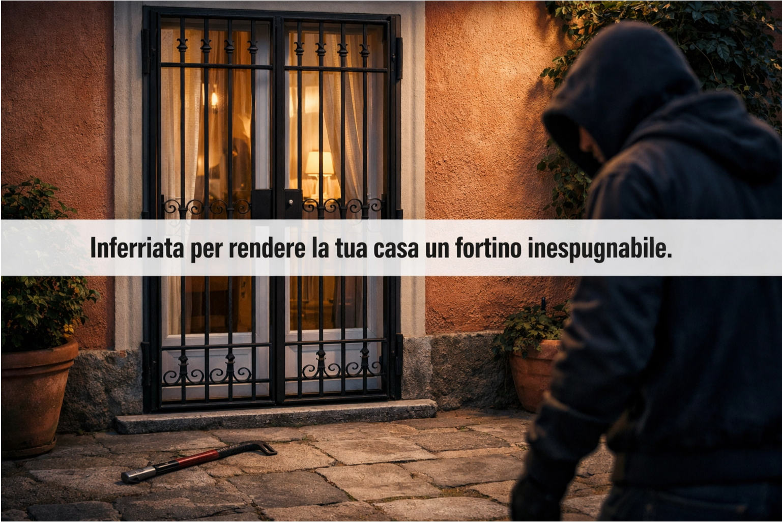 inferriata apribile in classe 4 di sicurezza