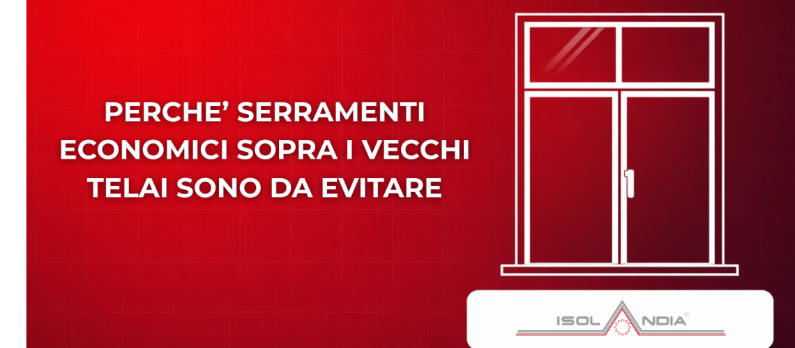 PERCHE’ SERRAMENTI ECONOMICI SOPRA I VECCHI TELAI SONO DA EVITARE