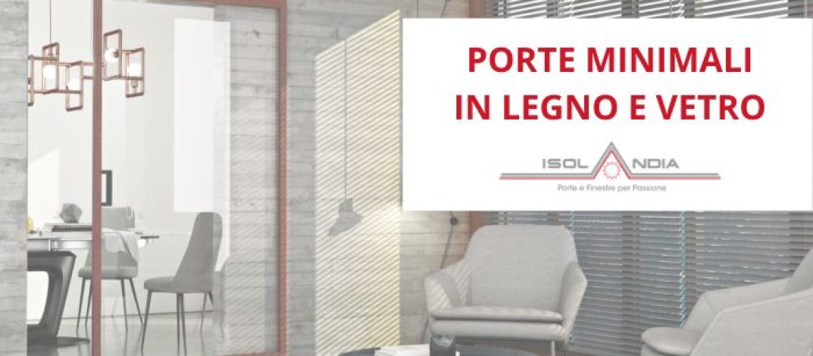 Porte Minimal in Legno e Vetro