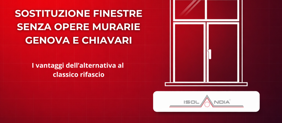 sostituzione finestre senza opere murarie genova e chiavari